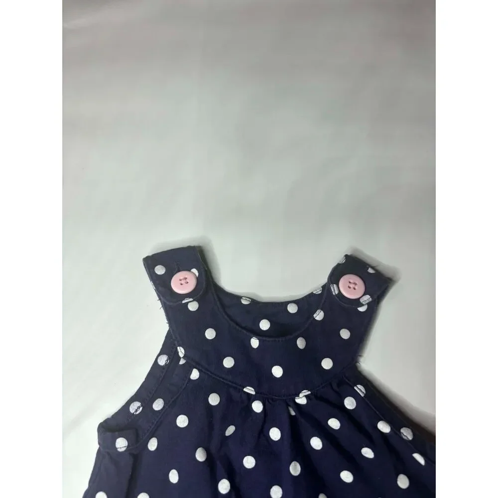 Carters 9 months dress blue and white